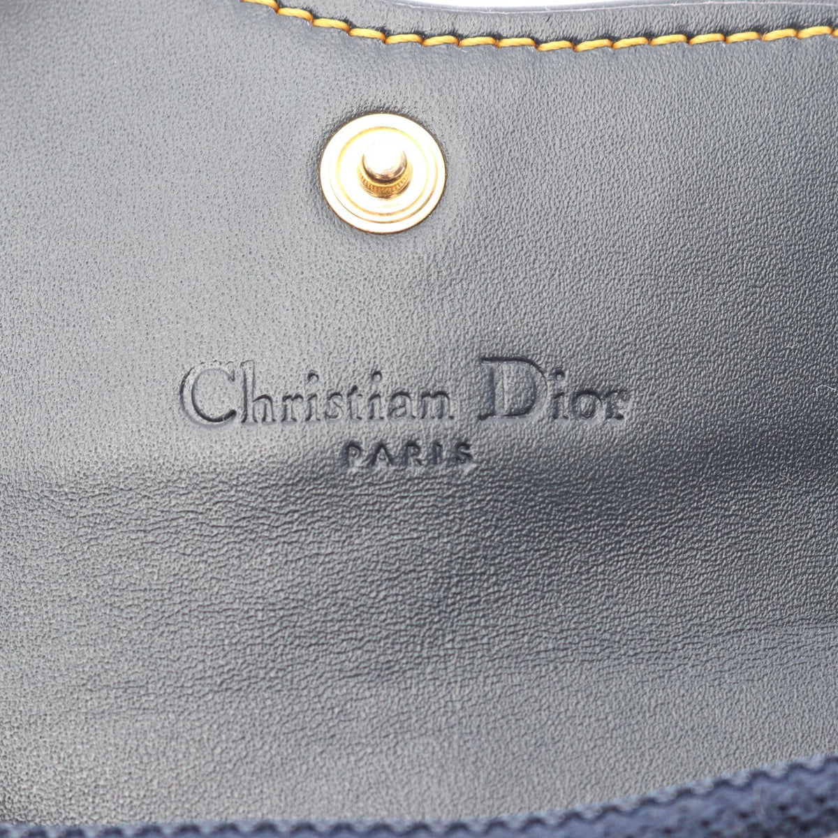 Dior SADDLE Oblique coin purse Navy canvas leather 2120900126735