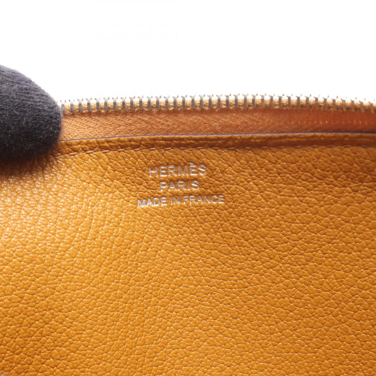 HERMES Azap Long Caramel Around long wallet Brown Togo leather Other Togo leather 2120300053075