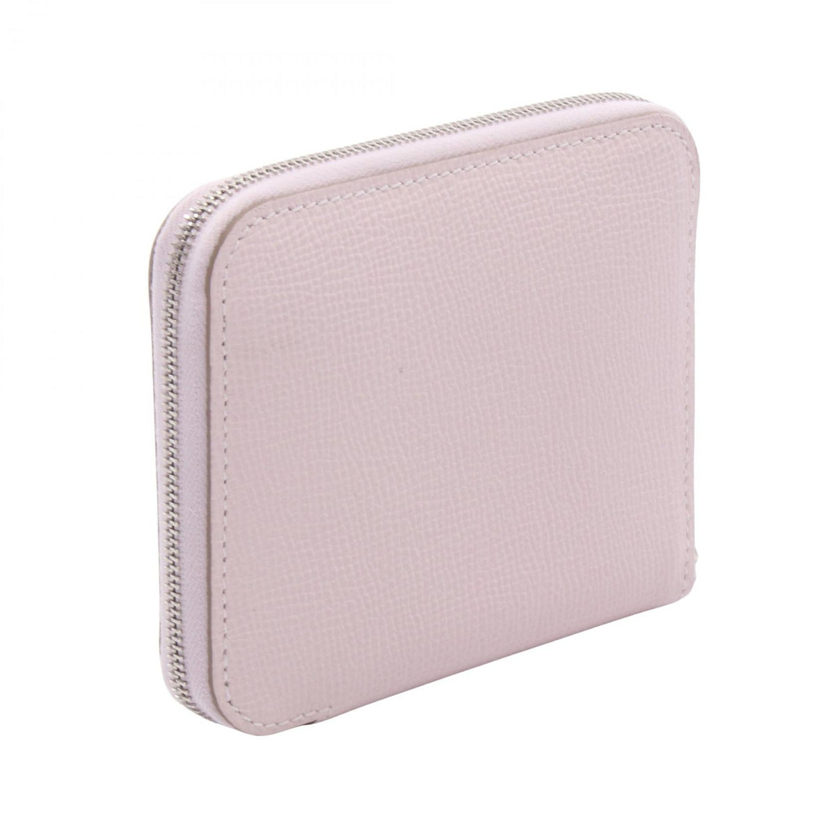 HERMES Azap compact silk in Round walletmauve pail mauve pail Pink Epsom leather Calfskin (cowhide) Epsom 2107400257305