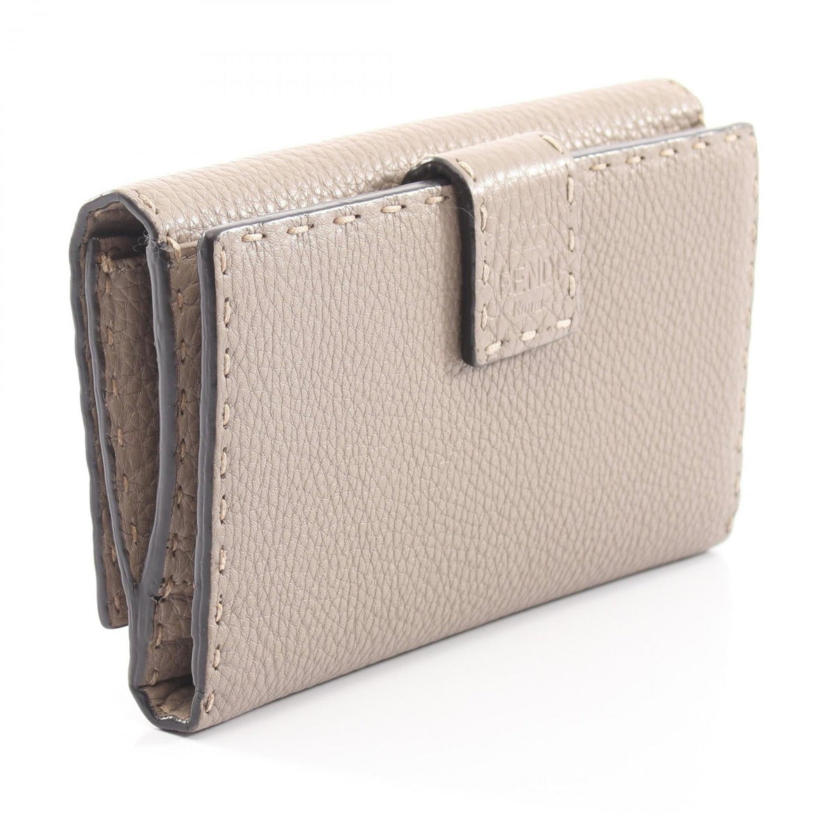 FENDI Peekaboo Selleria Bifoldpurse Beige leather 8M0308 2118800164612