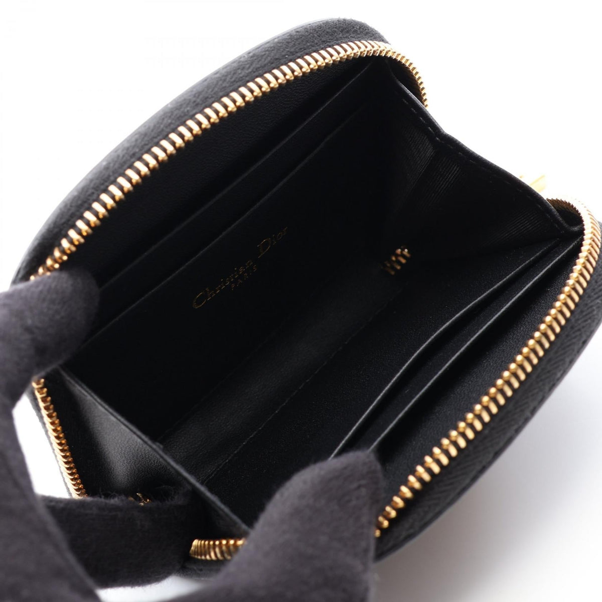 Dior 30 MONTAIGNE coin purse Black leather S2193UQBE 2120900124892