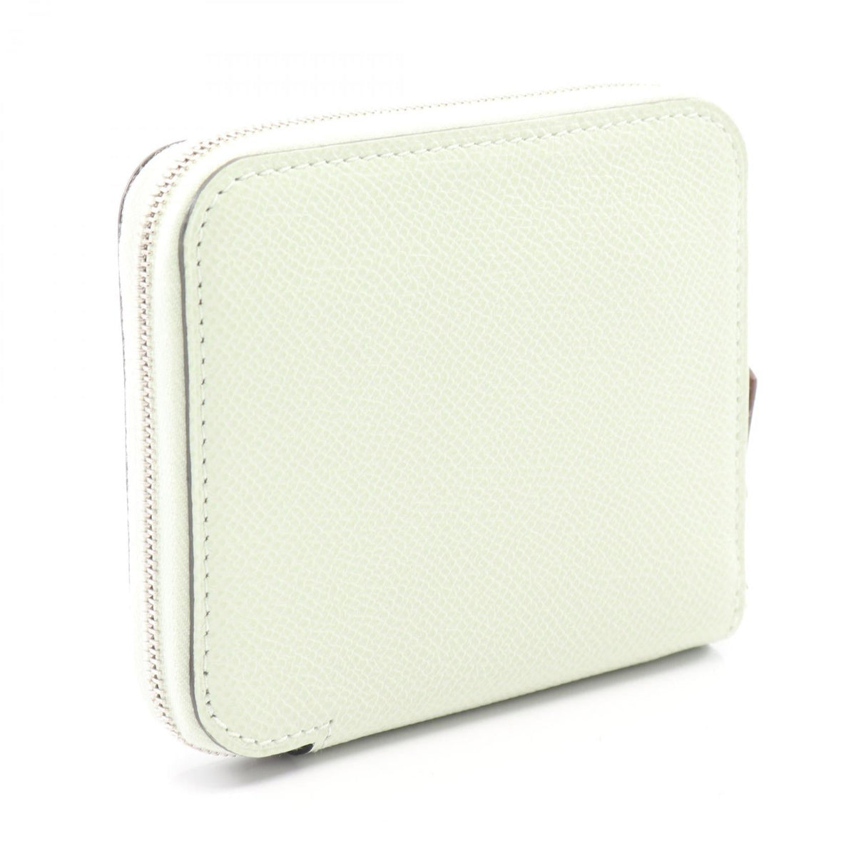 HERMES Azap compact silk in Round walletVert Fizz Vert Fizz Green Epsom leather Epsom 2104102516655