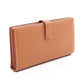 HERMES Bearn Soufflet BifoldpurseGold Gold Brown Epsom leather Calfskin (cowhide) Epsom 2118400237204