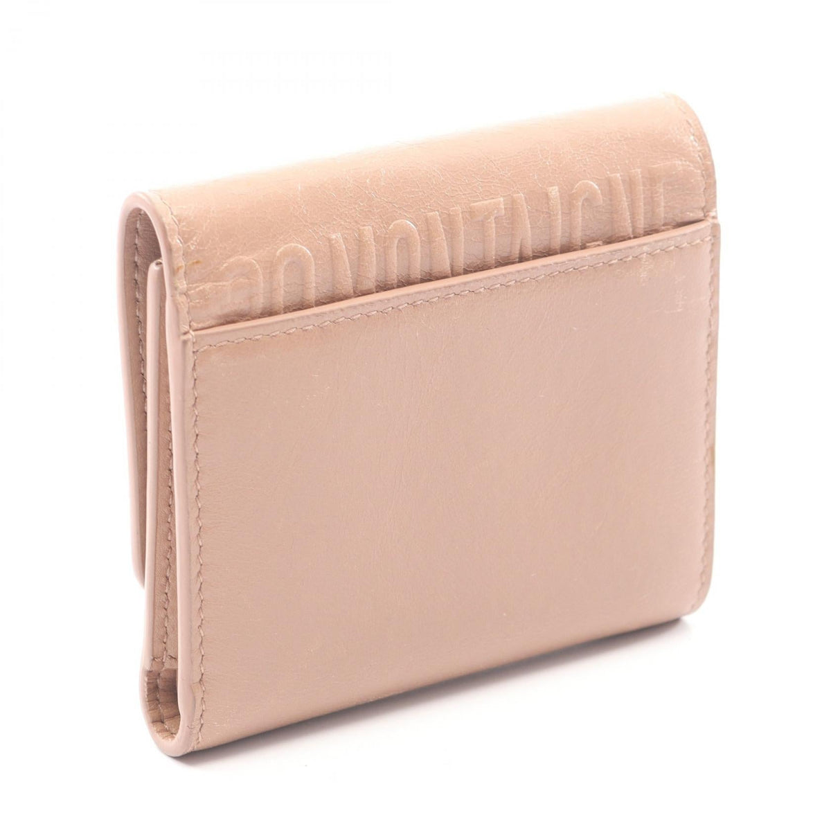 Dior 30 Montaigne Tri-fold wallet Pink leather 2101219814506