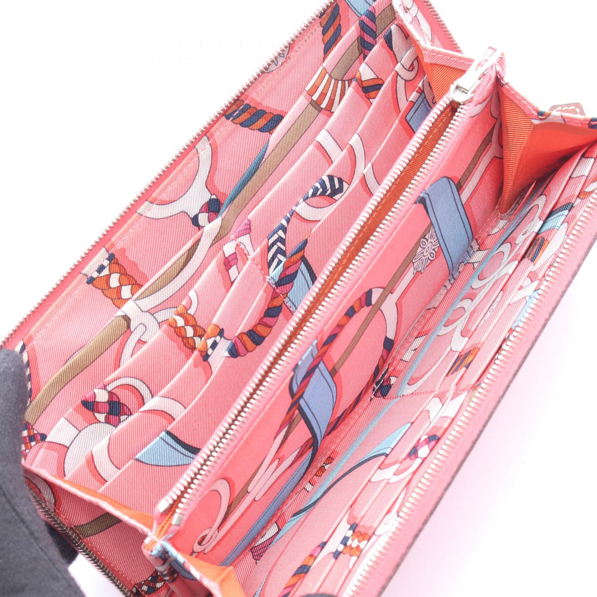 HERMES Azap long silk in Around long walletRose azalee Rose azalee Pink Epsom leather Calfskin (cowhide) Epsom 2106800626780