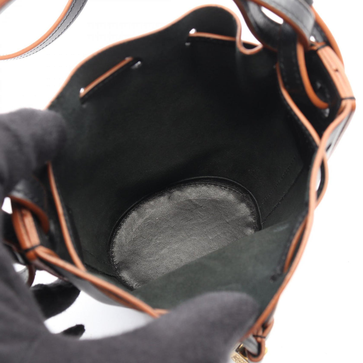 LOEWE Balloon Bag Nano 2WAY Shoulder Bag Black leather A710R85X01 2101219781518