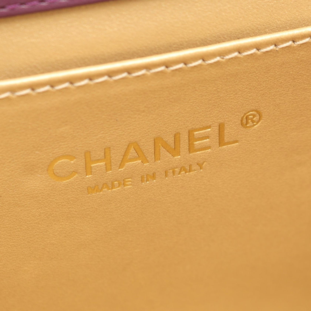 CHANEL Purple Mini Matelasse Lambskin (sheep leather) AS3391 2106800626308