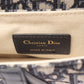 Dior Saddlebag Mini Oblique Jacquard 2WAY Handbag Beige/Navy canvas�leather 2106800626230