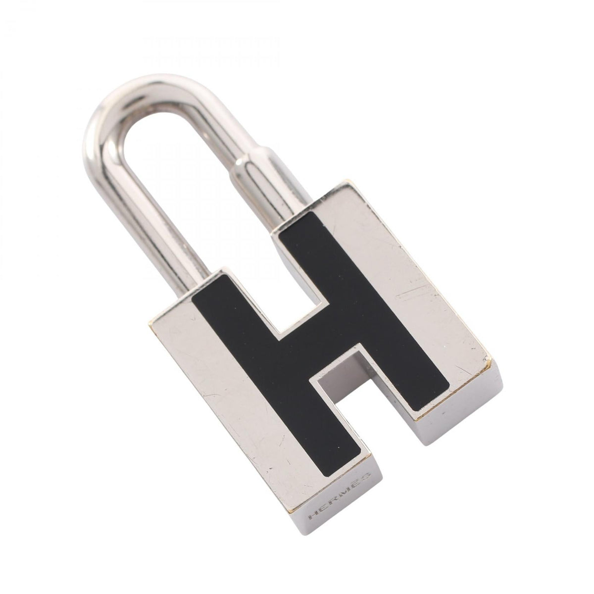HERMES Cadena charm H motif charm Silver/Black Other metal 2101219760070