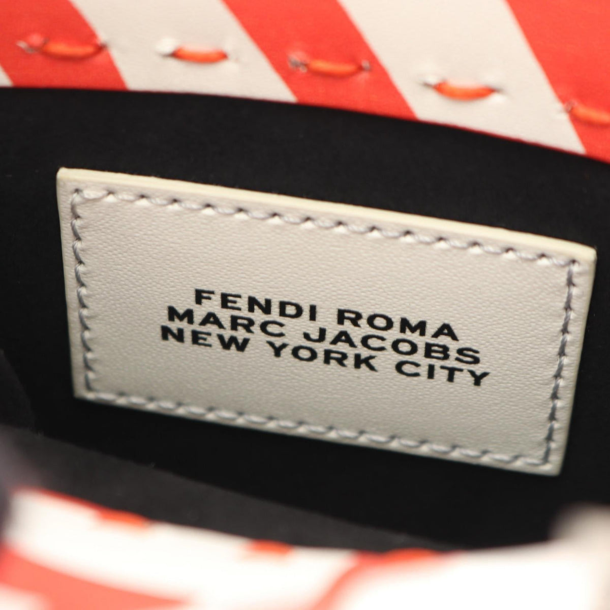 FENDI Sunshine Shopper Mini 2WAY Handbag Red/White leather 8BS051 2101219756783
