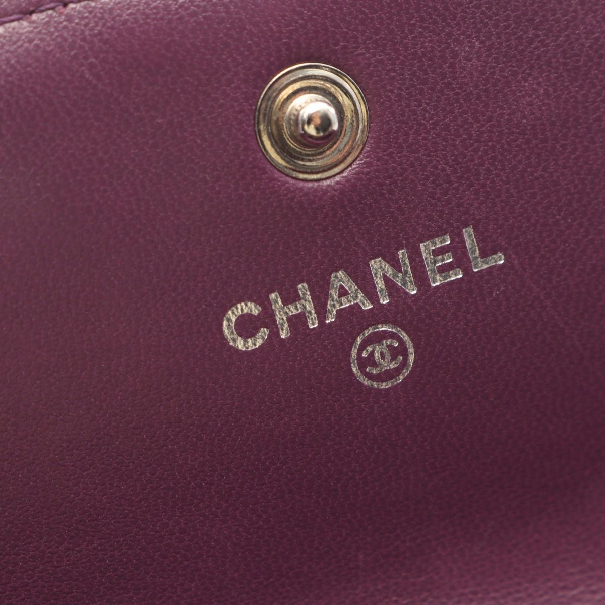 CHANEL Purple Boy chanel Lambskin (sheep leather) 2101220103781