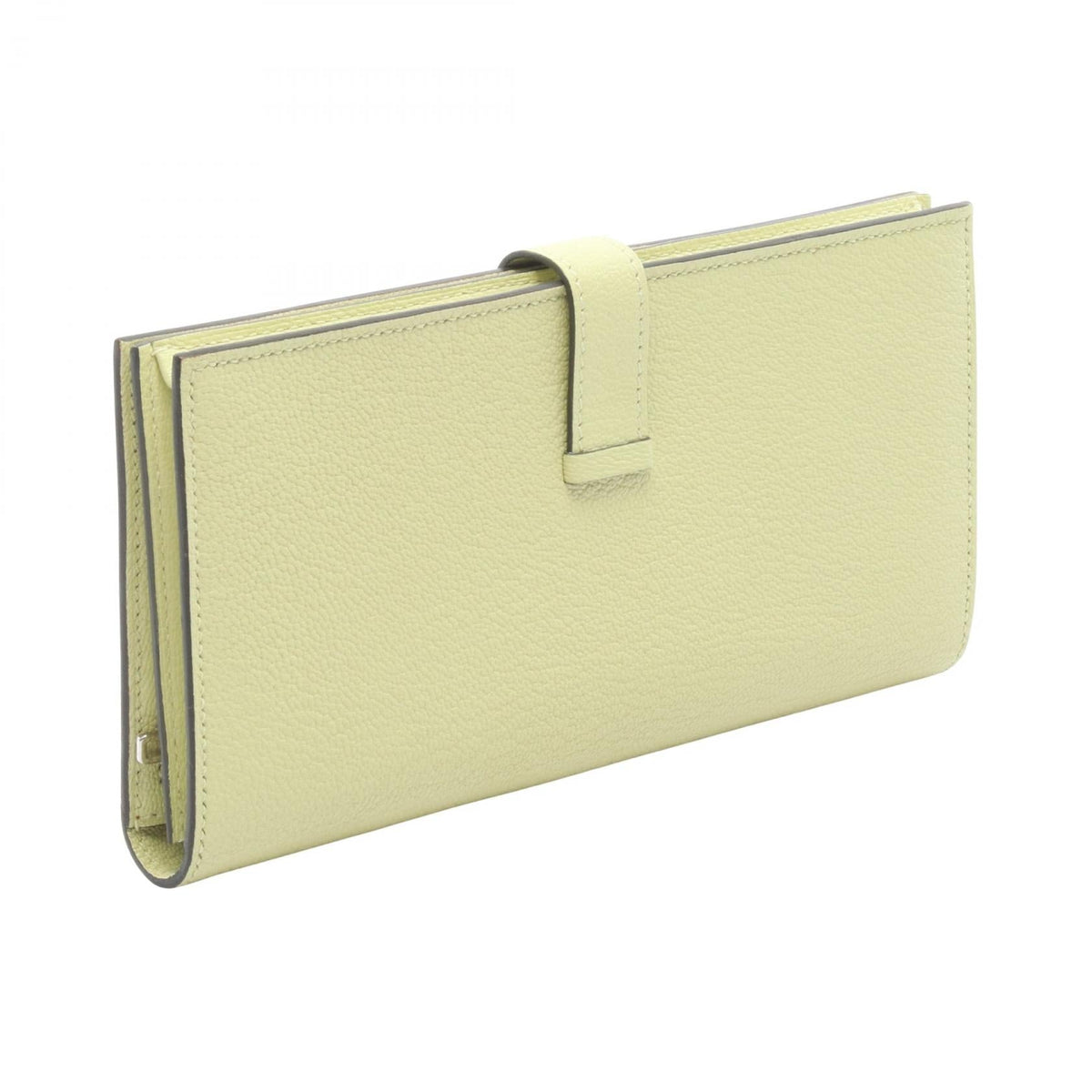 HERMES Bearn Soufflet BifoldpurseJaune Bull John Jaune Bull John Yellow Chevre leather Chevre 2101220101961