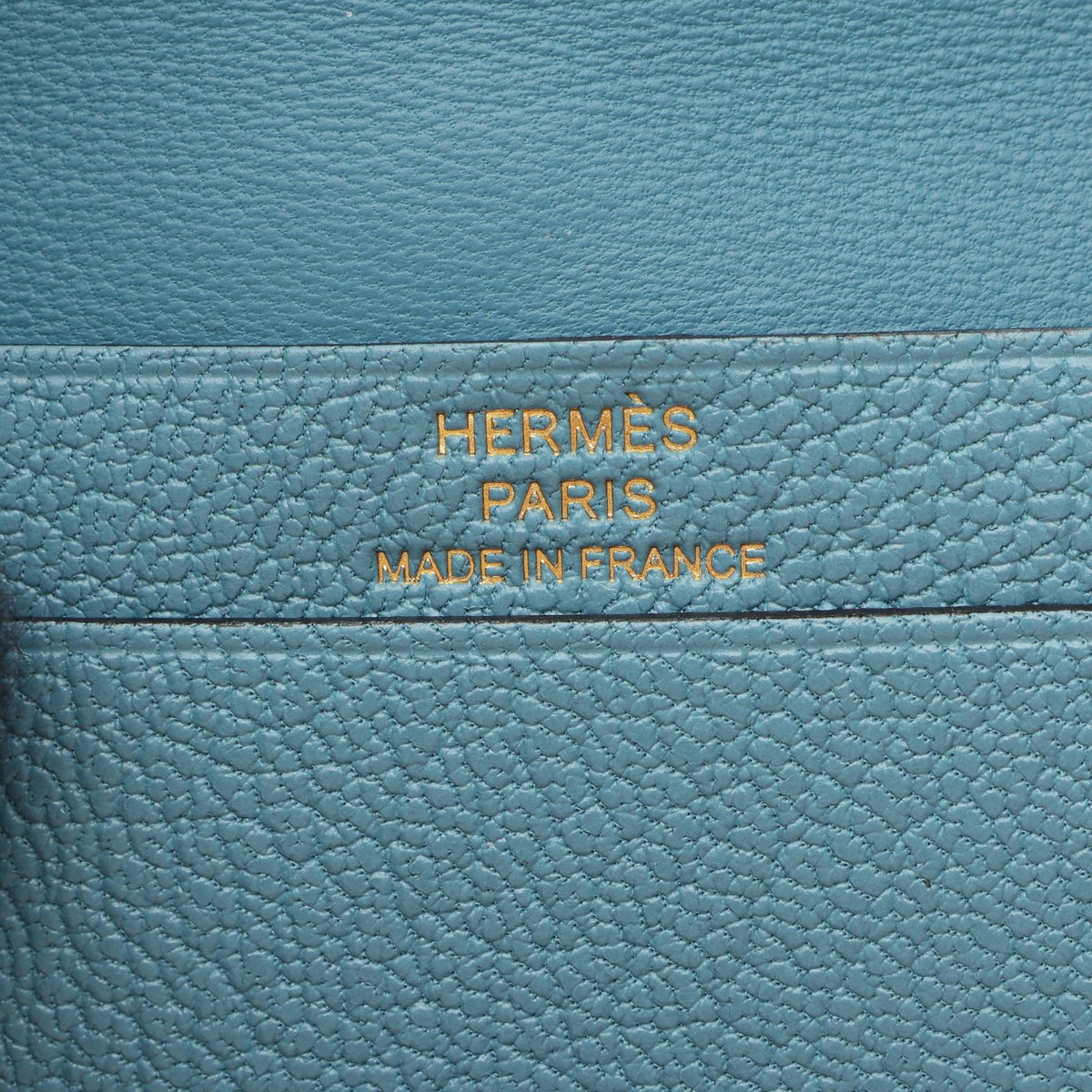 HERMES Bean mini Card CaseNew Blue Jeans New Blue Jeans Blue Chevre leather Chevre 2101220101602