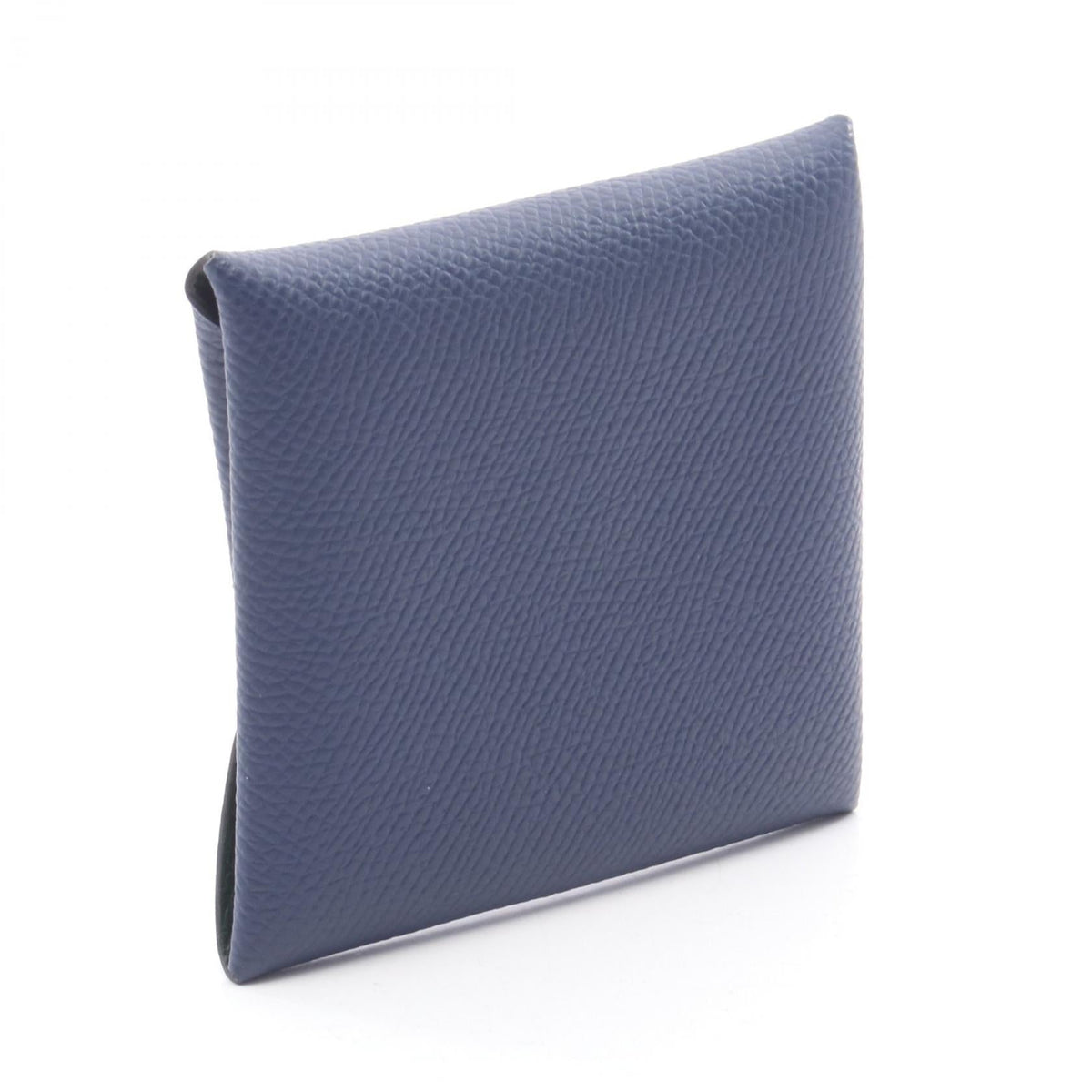HERMES Bastia Verso Blue saphir Vert anglais coin purseBlue saphir Blue saphir Navy/Green Epsom leather 2104102531214