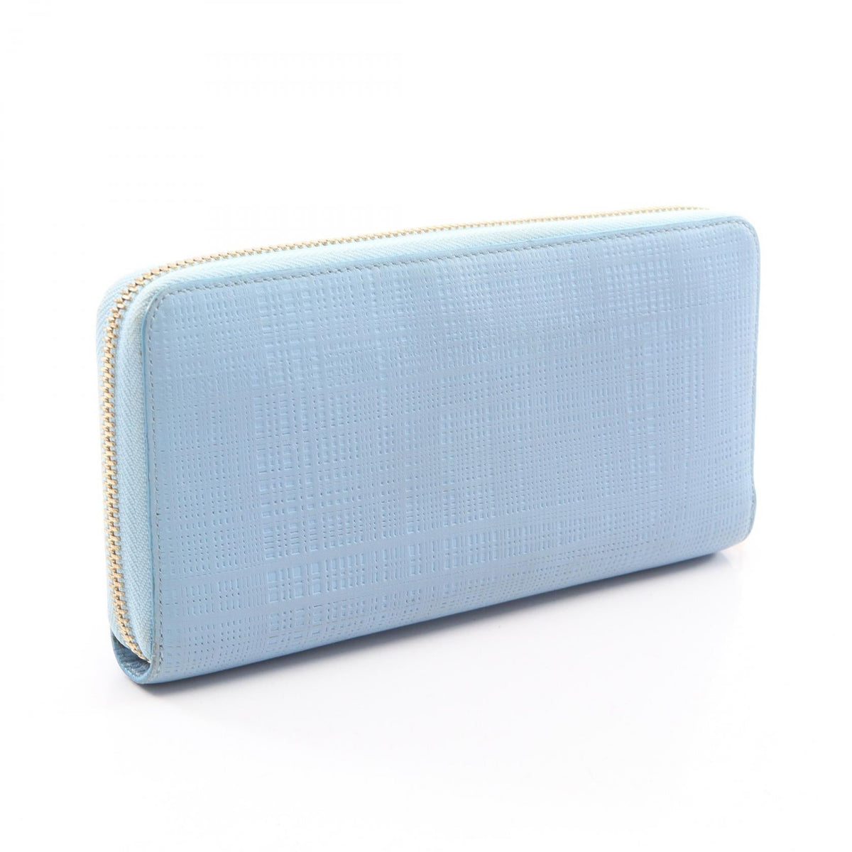 LOEWE Linen Zip Around Wallet Around long wallet Blue leather 2104102530200