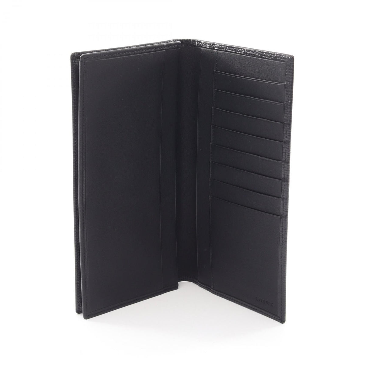 LOEWE anagram Bifoldpurse Black leather 2101220059491
