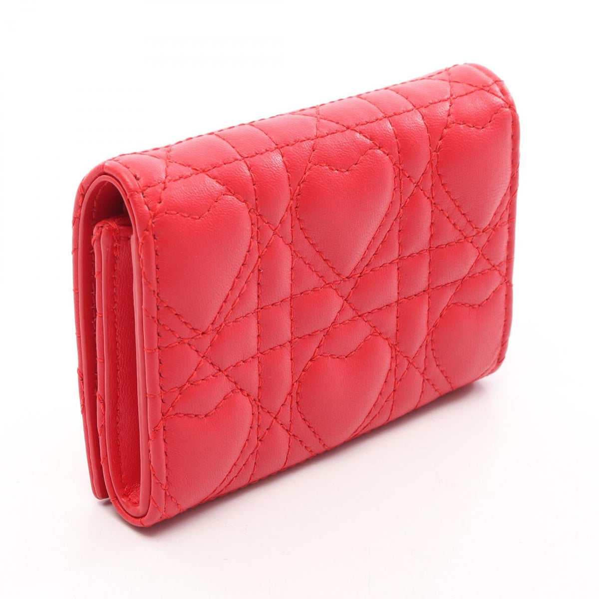 Dior Dior Caro Glycine Heart Cannage coin purse Red leather S4206UJNH_M70R 2101220055028