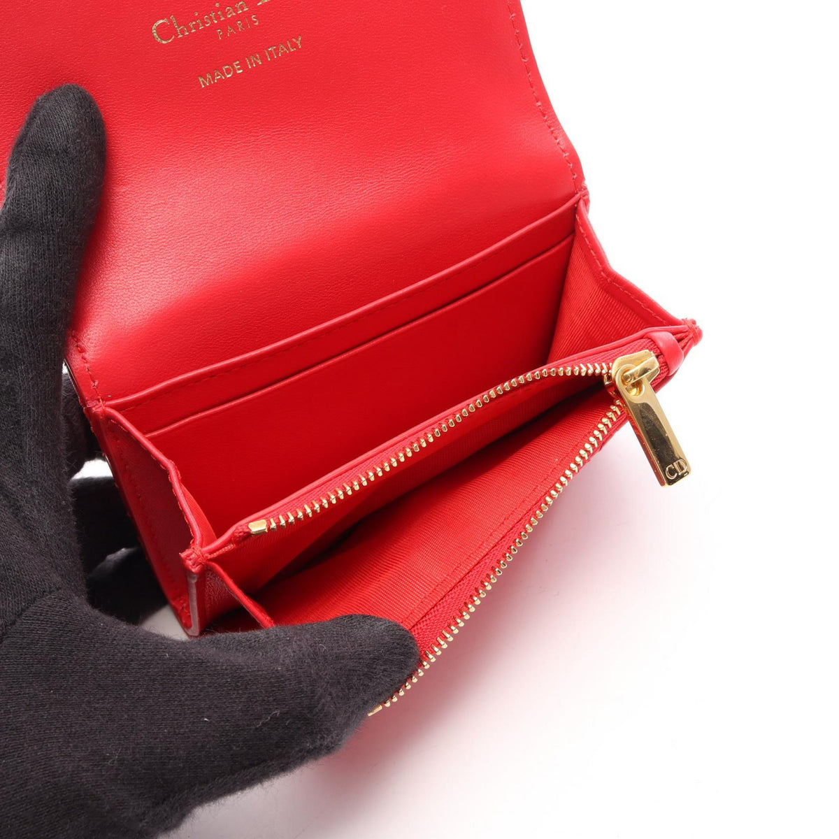 Dior Dior Caro Glycine Heart Cannage coin purse Red leather S4206UJNH_M70R 2101220055028