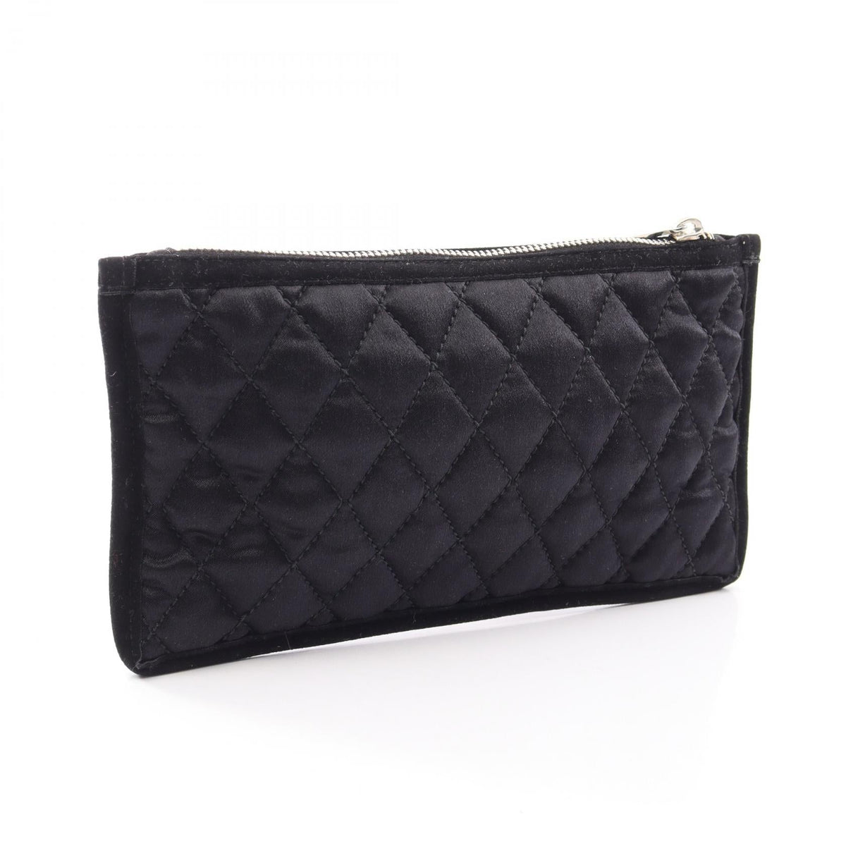 CHANEL Black COCO Mark Eye Mask and Pouch Set (2 pieces) silk 2121500000531