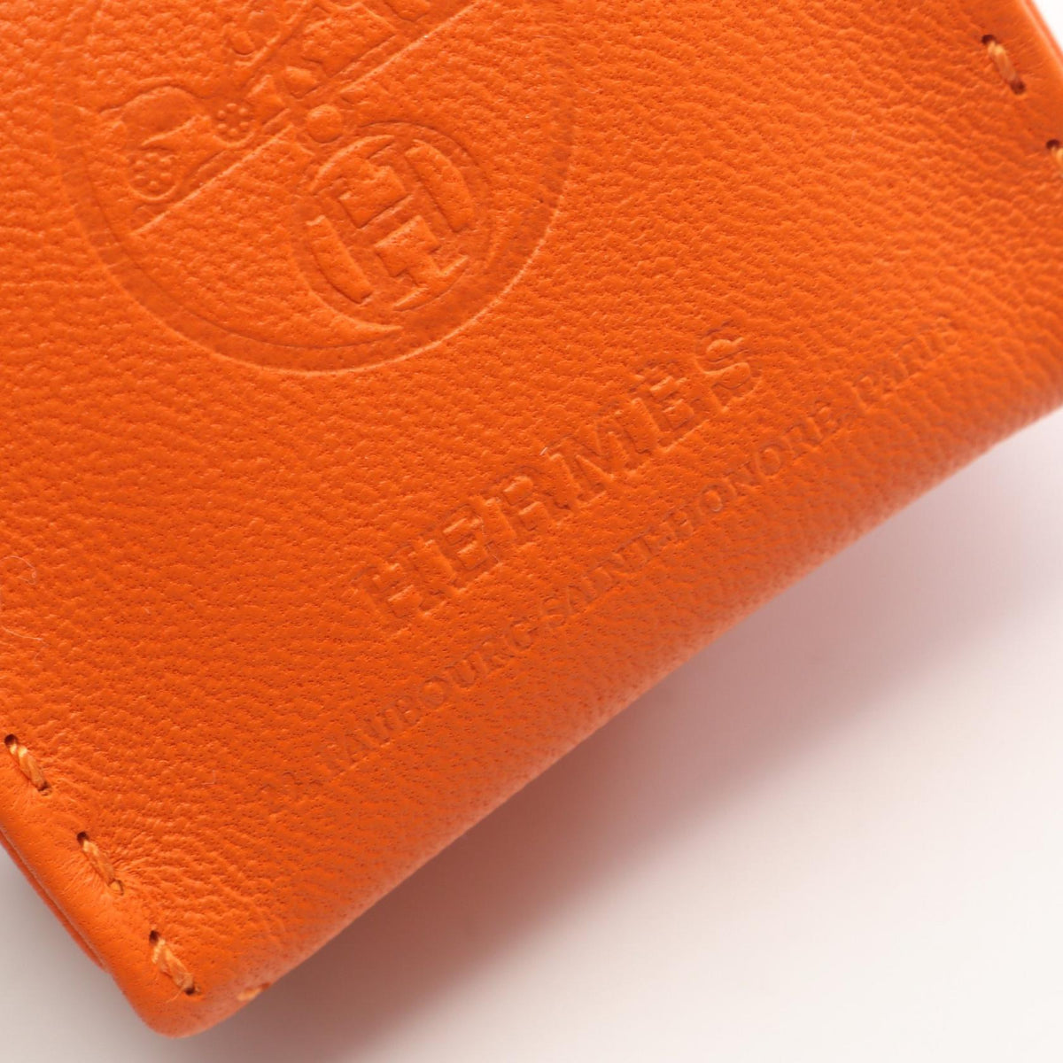 HERMES Sac Orange Feu Gold charmOrange Orange Orange/Brown Agneau milo leather Agneau milo 2104102524827