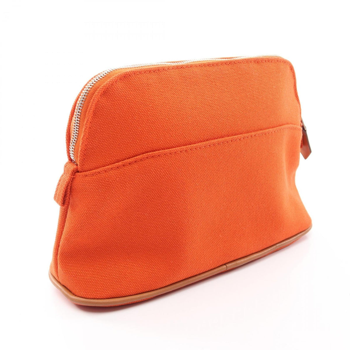 HERMES Bolide pouch mini PouchOrange Orange Orange canvas leather 2107601169568