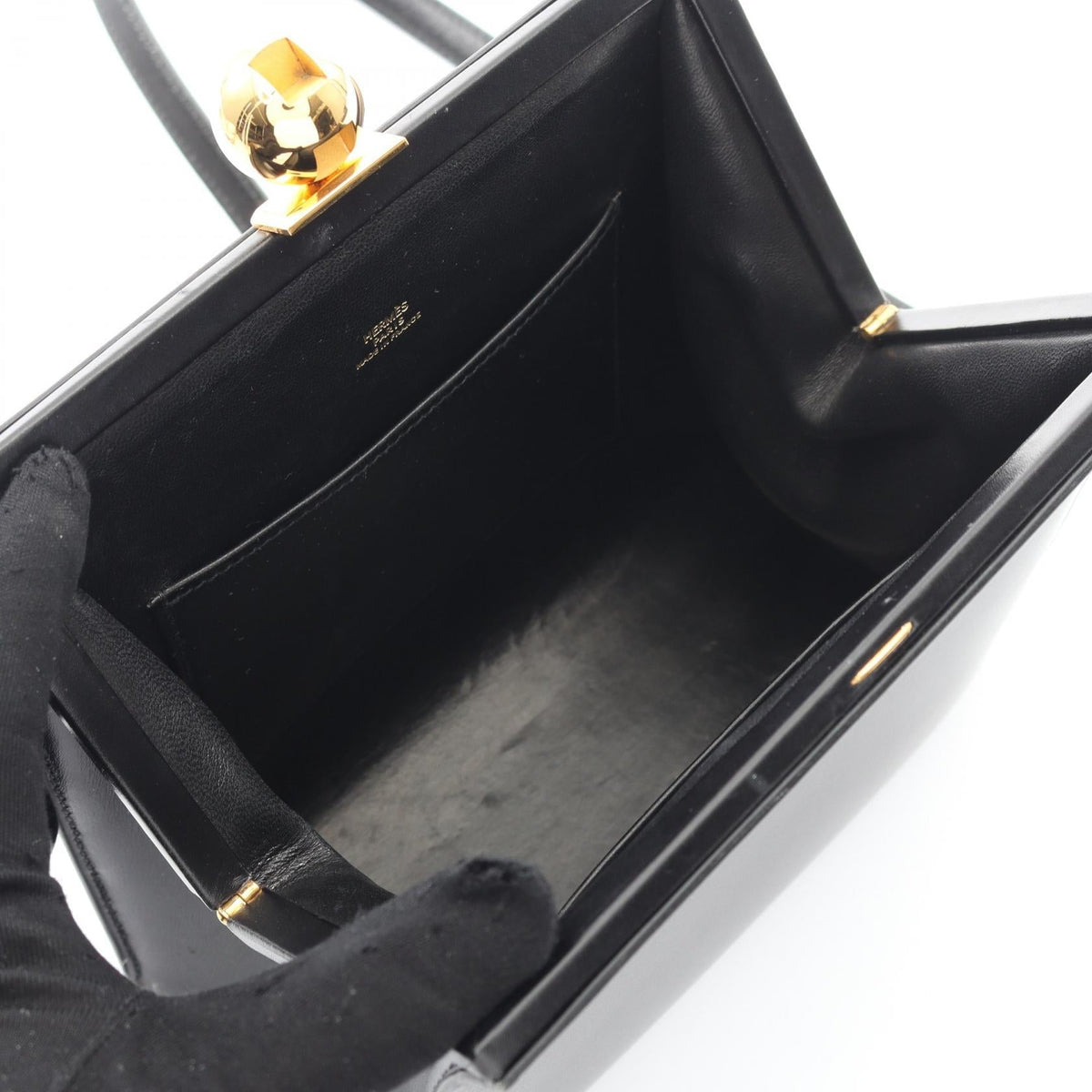 HERMES Shoulder BagNoir Black Noir Black Black Box calf leather Calfskin (cowhide) 2118700082504