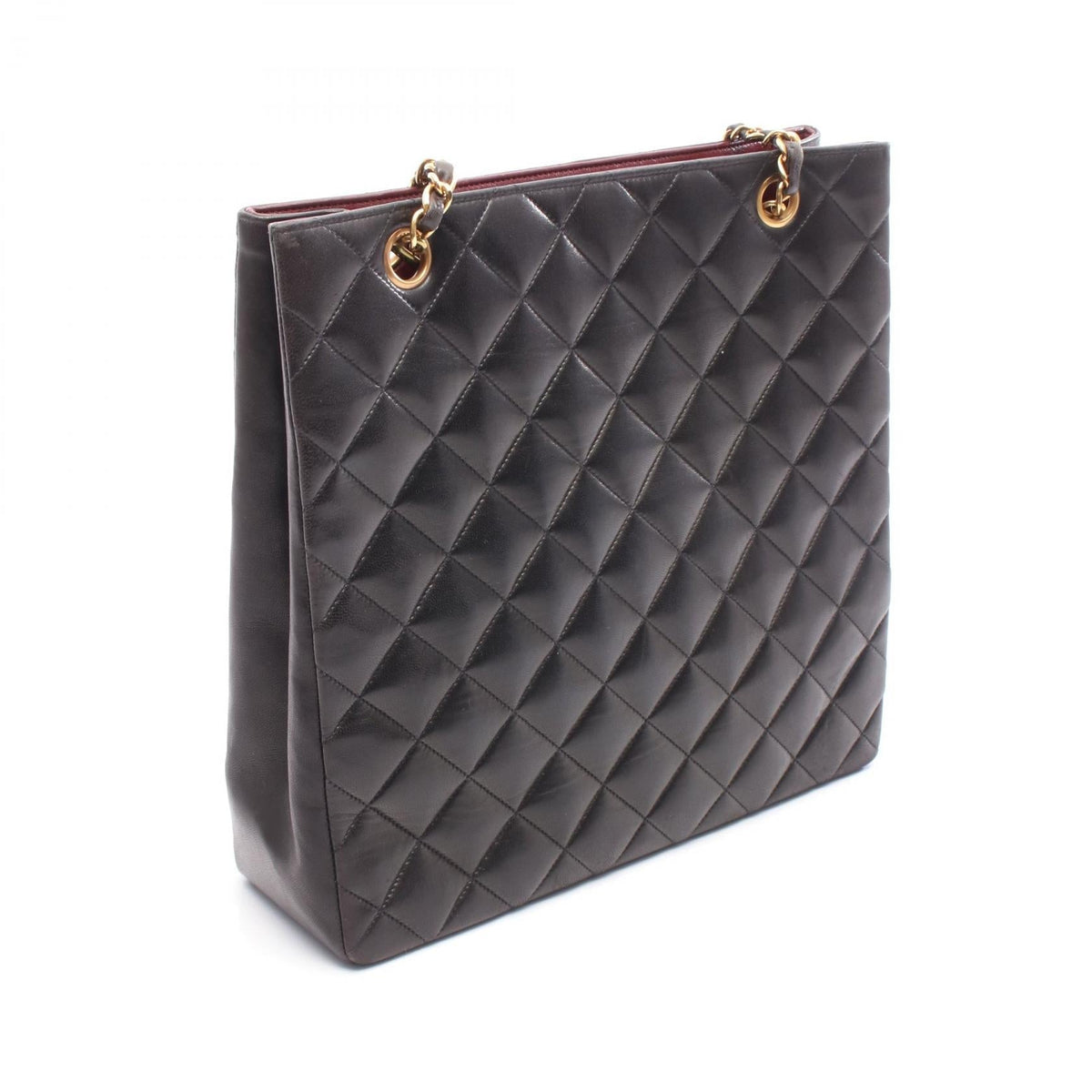 CHANEL Black Matelasse Lambskin (sheep leather) 2107601116388