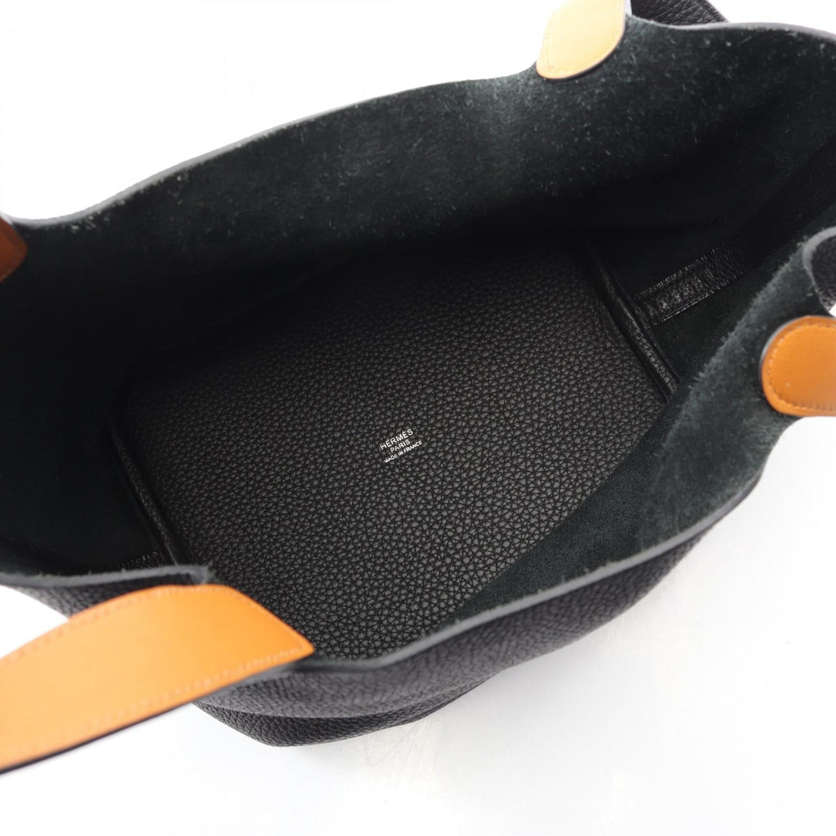 HERMES Picotin Lock MM Eclat HandbagNoir Black Noir Black Black/Brown/Toffee Taurillon Clemence leather Taurillon Clemence / Veau Swift leather 2101219345857