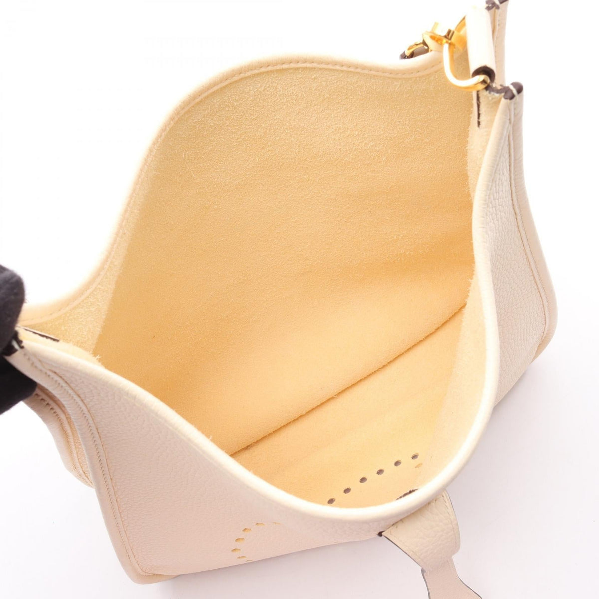 HERMES Evelyne 3 Troyes PM Shoulder BagNata Nata Beige Taurillon Clemence leather Taurillon Clemence 2107601114551