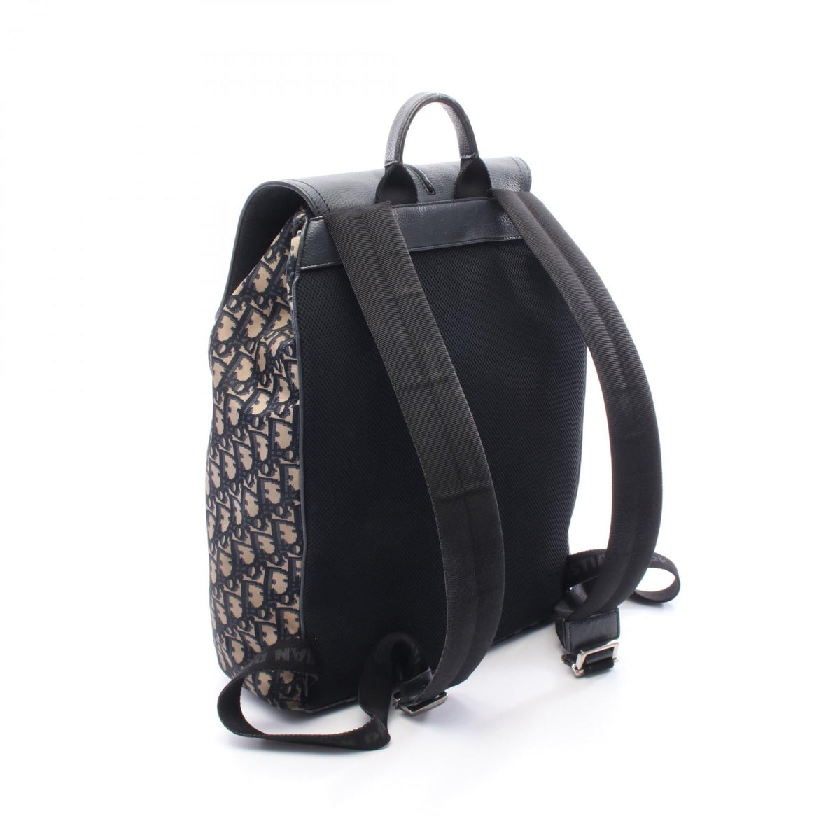 Dior Oblique Rucksack Backpack Beige/Navy Nylon�leather 2101219336053