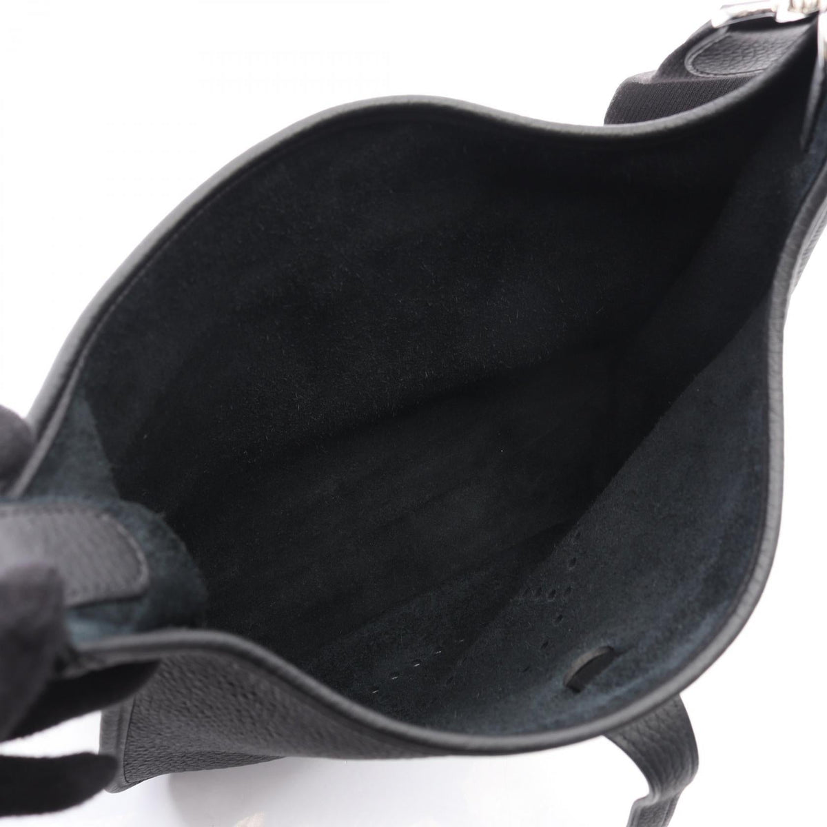 HERMES Evelyne 3 Troyes PM Shoulder Bag Black Taurillon Clemence Other Taurillon Clemence 2107601113813