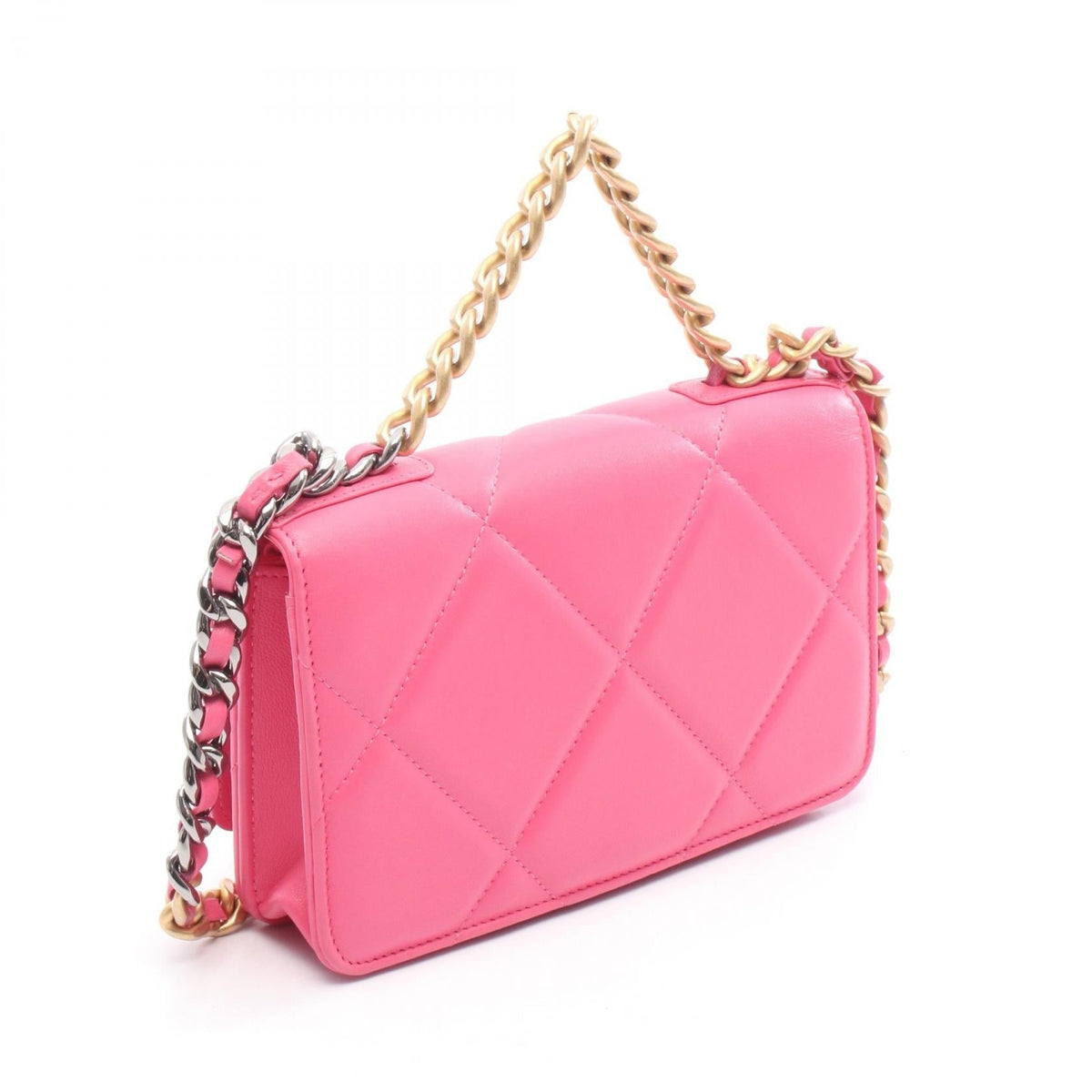 CHANEL Pink 19 dix-neuf 19 leather 2101219322988