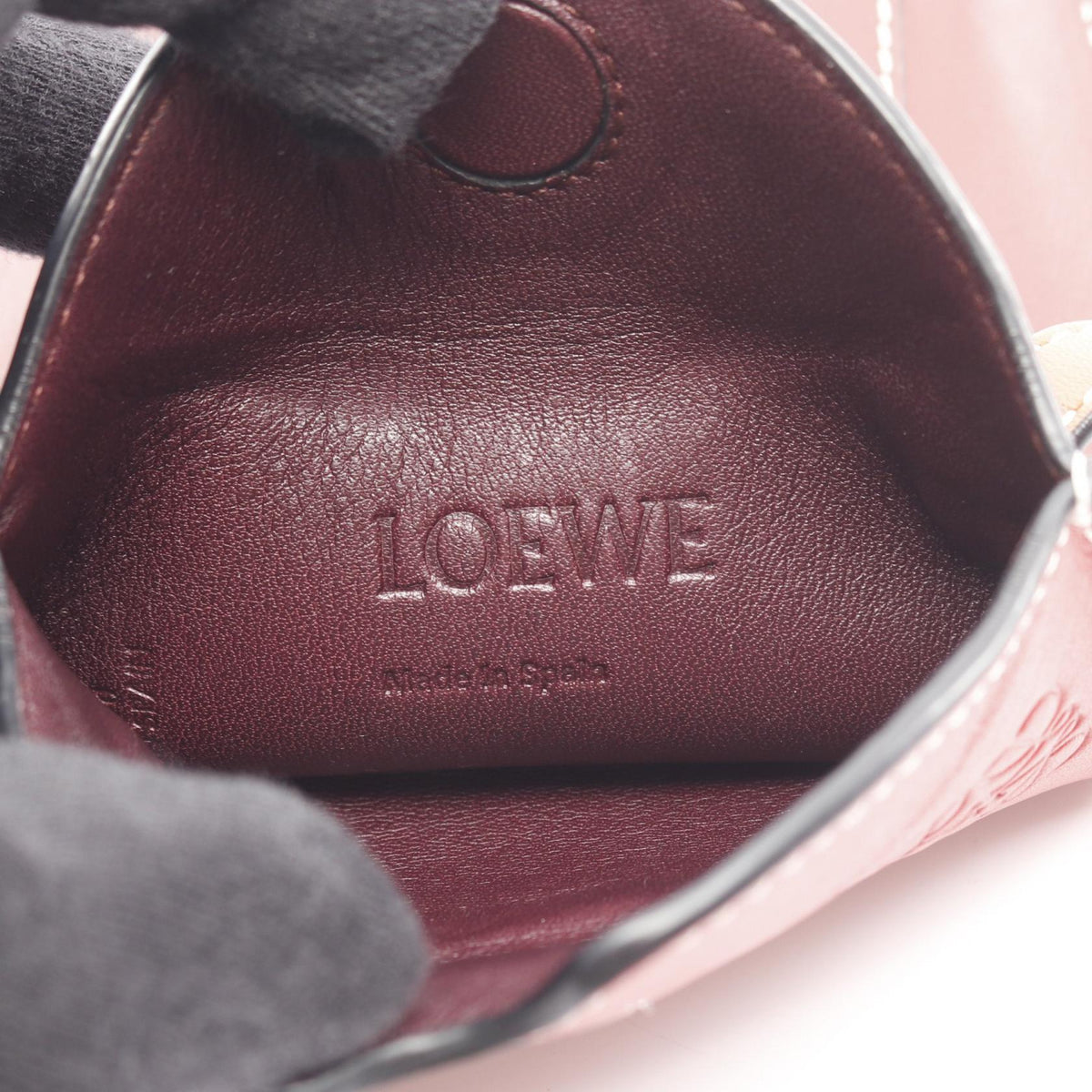 LOEWE GATE POCKET Shoulder Bag Red/Brown leather 2104102451536