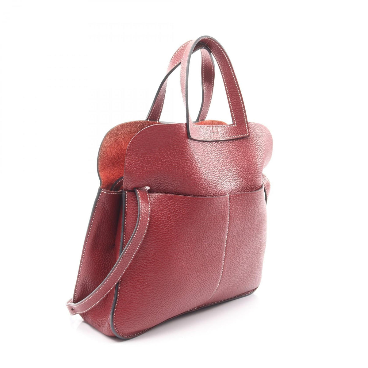 HERMES Halzan31 HandbagRouge H Rouge H Red Taurillon Clemence leather 2101219303468