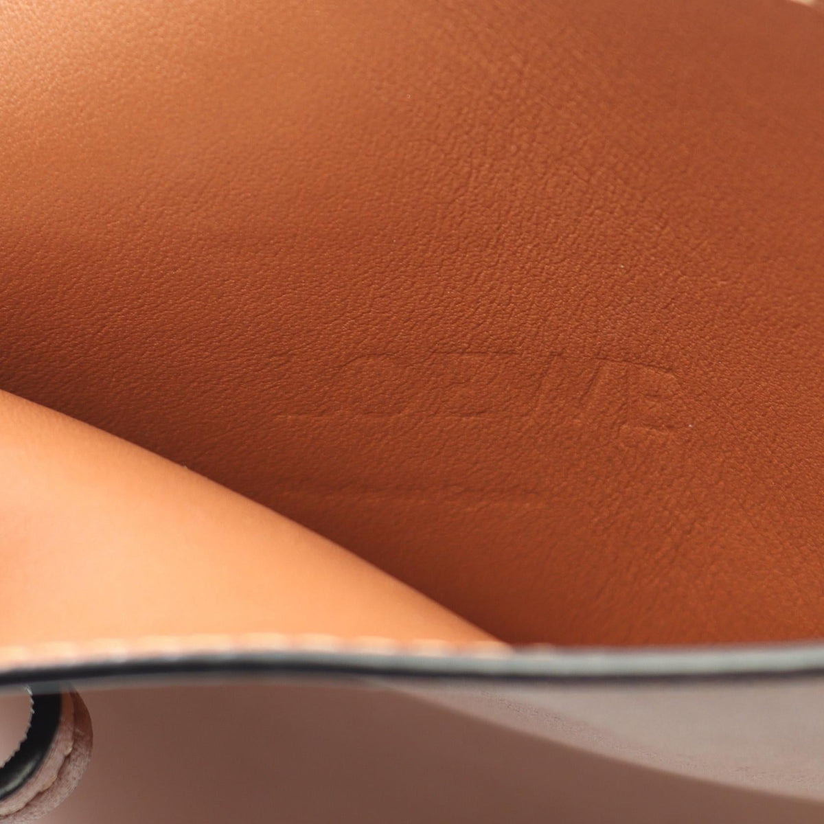 LOEWE dice pocket Shoulder Bag Brown leather 2101219298375