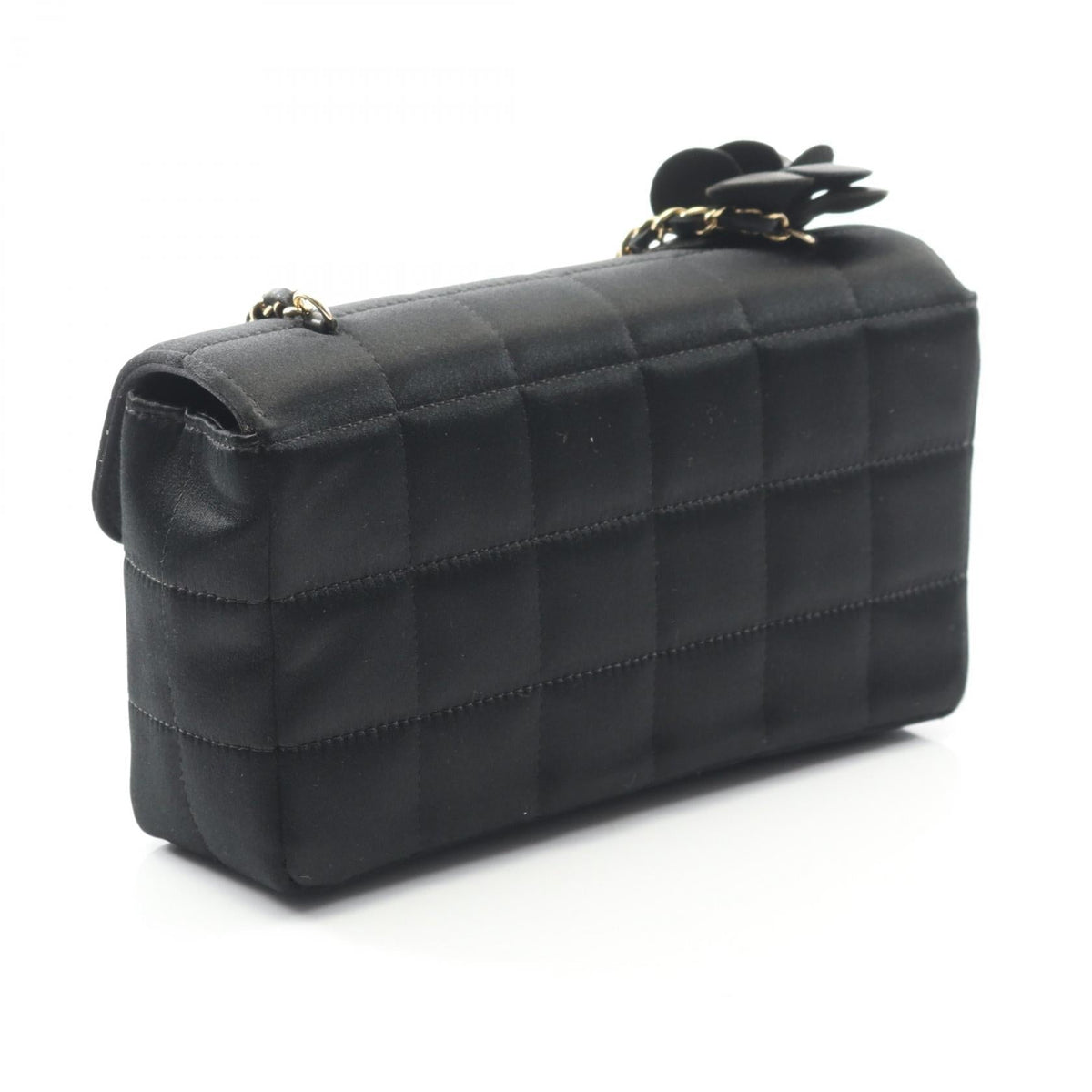 CHANEL Black Chocolate Bar Camelia Fabric 2101219294926