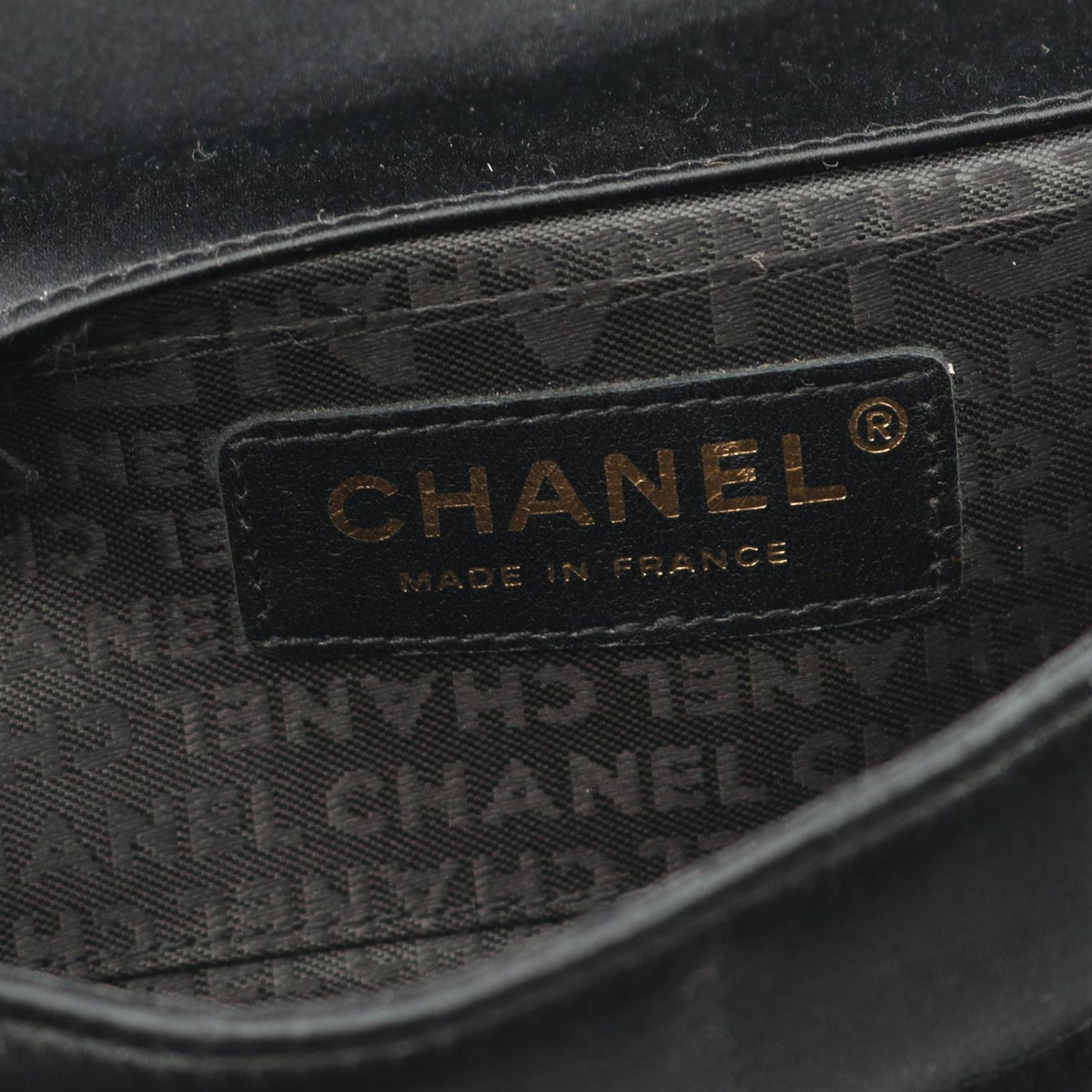 CHANEL Black Chocolate Bar Camelia Fabric 2101219294926