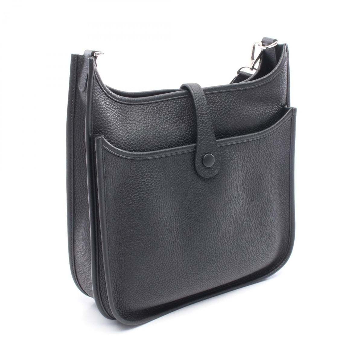 HERMES Evelyne 3 Troyes PM Shoulder Bag Black Taurillon Clemence leather Taurillon Clemence 2101219275468