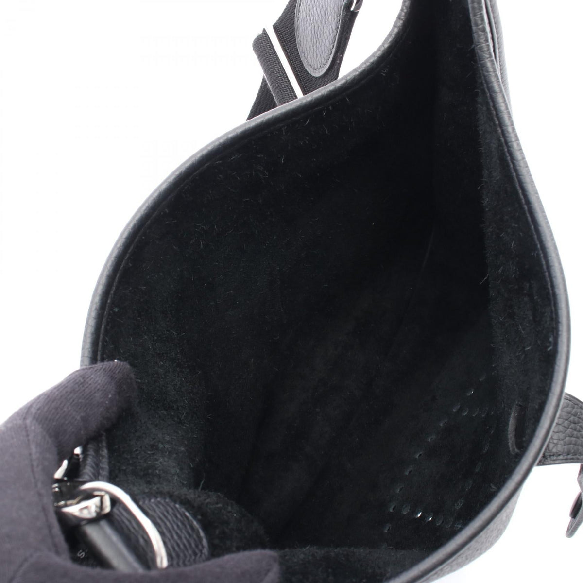 HERMES Evelyne 3 Troyes PM Shoulder Bag Black Taurillon Clemence leather Taurillon Clemence 2101219275468