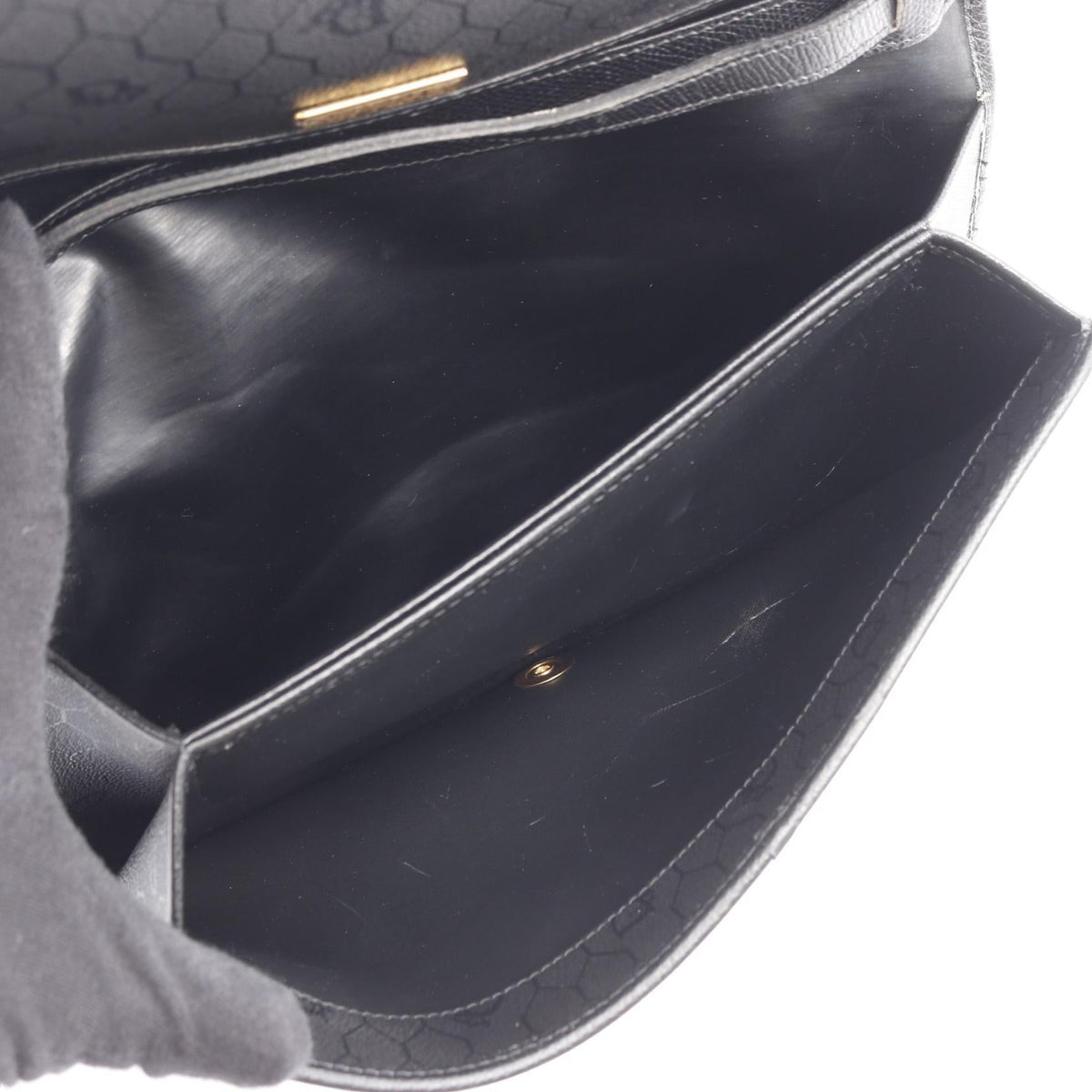 Dior Honeycomb Shoulder Bag Black leather 2101219262222