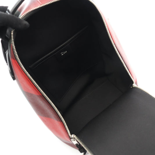 Dior Waist bag Body bag Red/Black PVC coated canvas leather 2101219188195