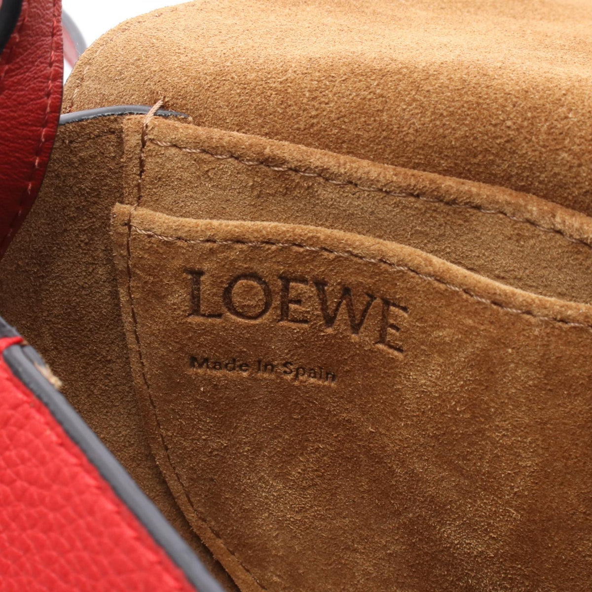 LOEWE gate bag mini Shoulder Bag Red leather 2101219152882