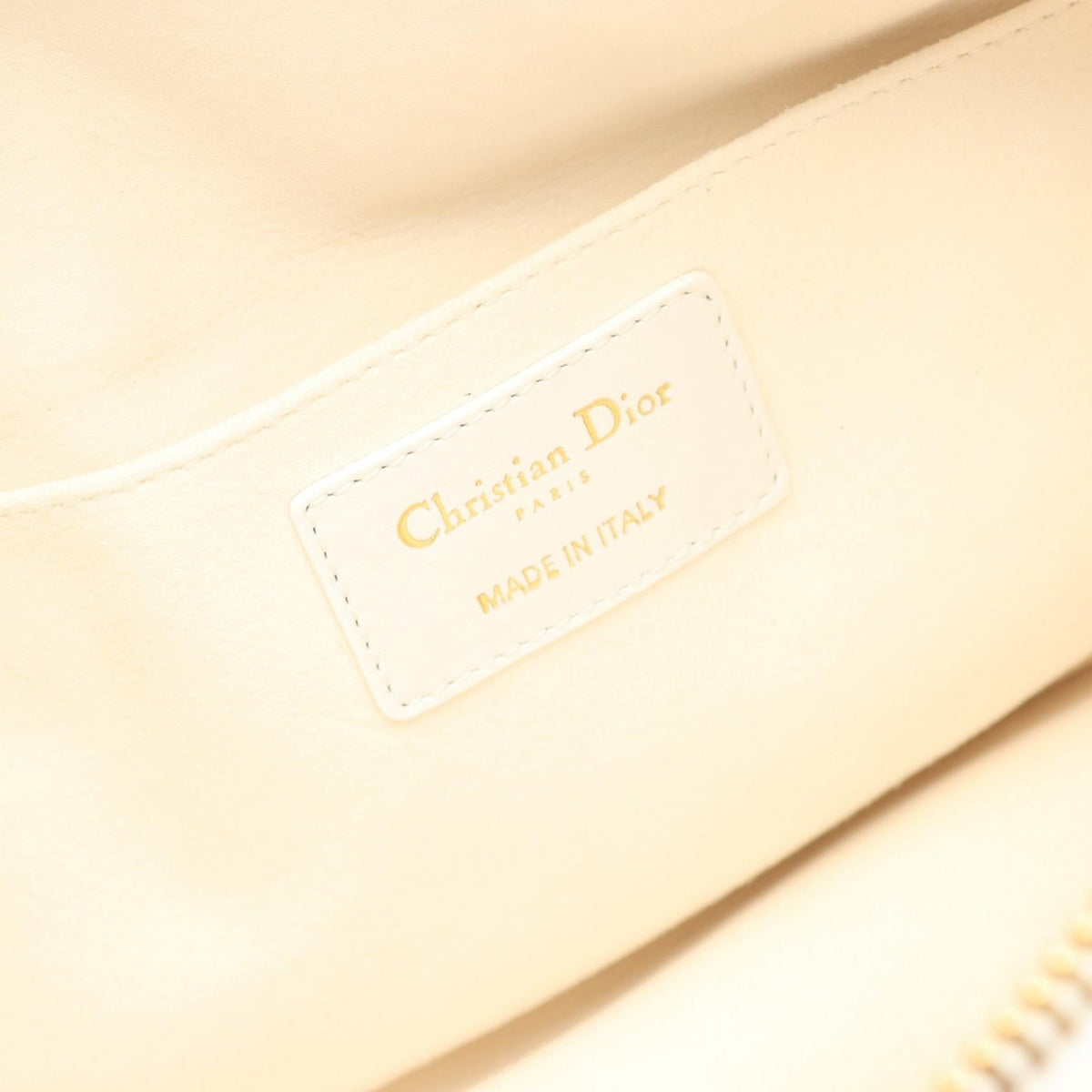 Dior VIBE Medium Hobo Cannage Handbag White/Black leather 2101219150567