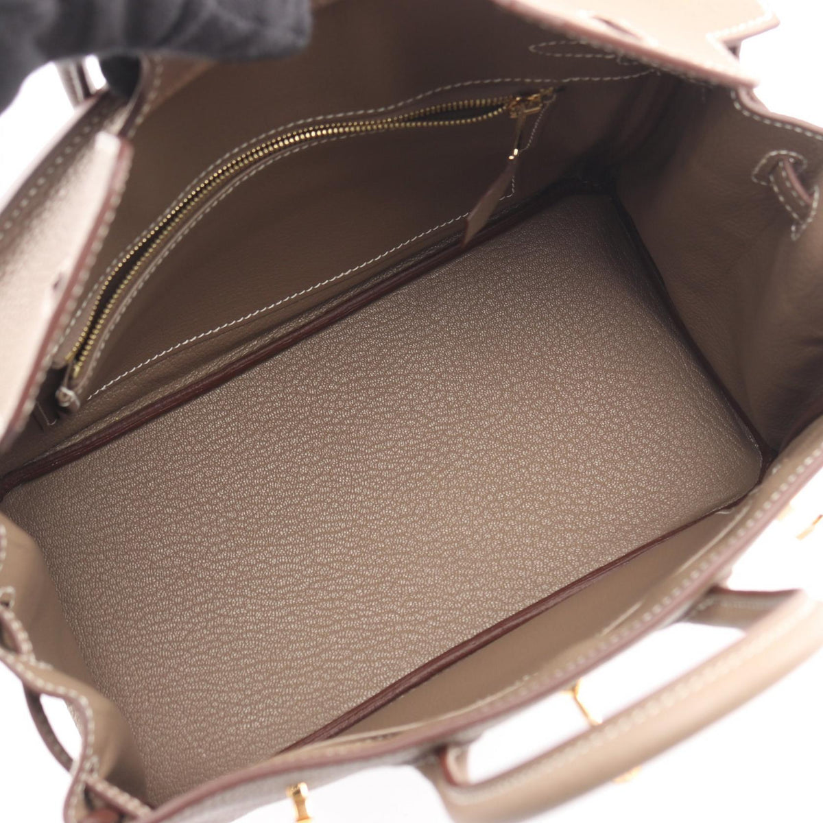 HERMES Birkin 25 HandbagEtoupe Grey Etoupe Grey Gray Togo leather leather Togo leather 2104102494915