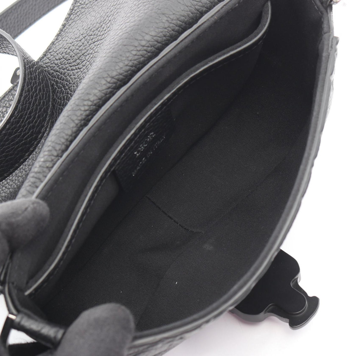 Dior SADDLE Messenger Mini Gravity Shoulder Bag Black leather 2ADCA435LLG H00N 2101219714202