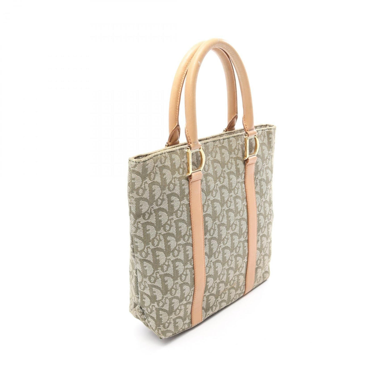 Dior Trotter Tote Bag Khaki/Beige canvas leather 2101219713564