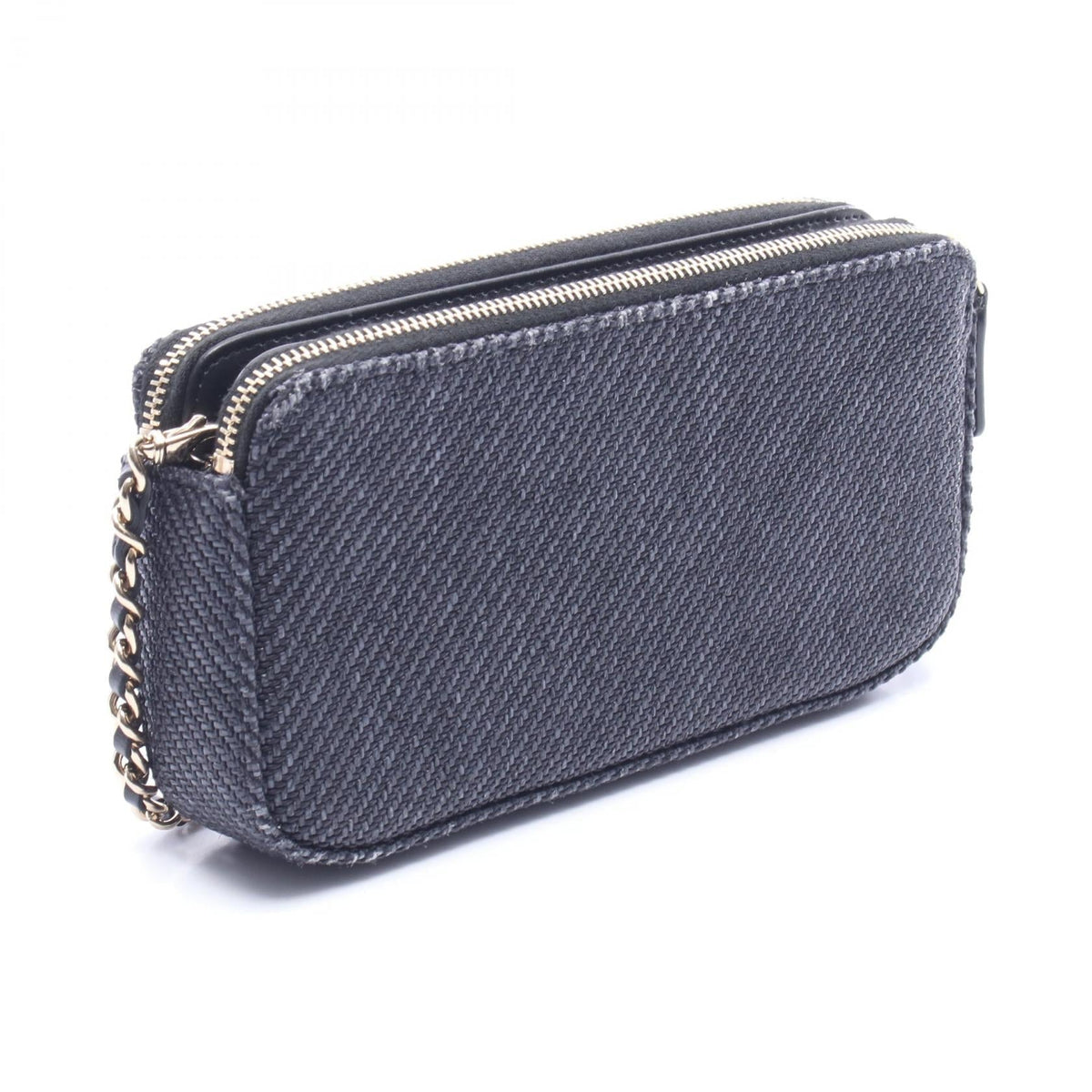 CHANEL Navy Deauville Fabric�leather 2101219709734