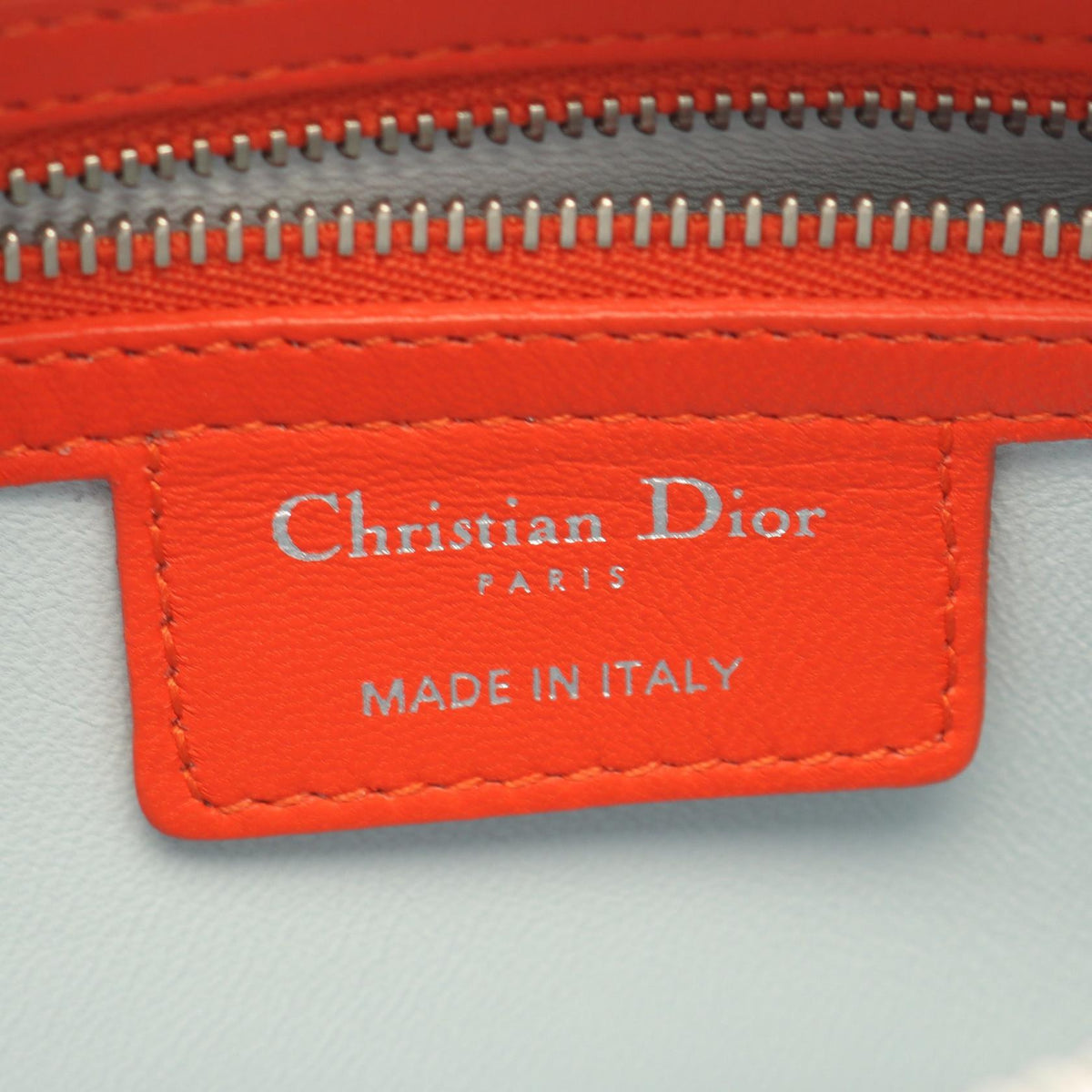 Dior LADY DIOR Christian Dior Cannage 2WAY Handbag Pink/Orange/Blue leather 2101219686714