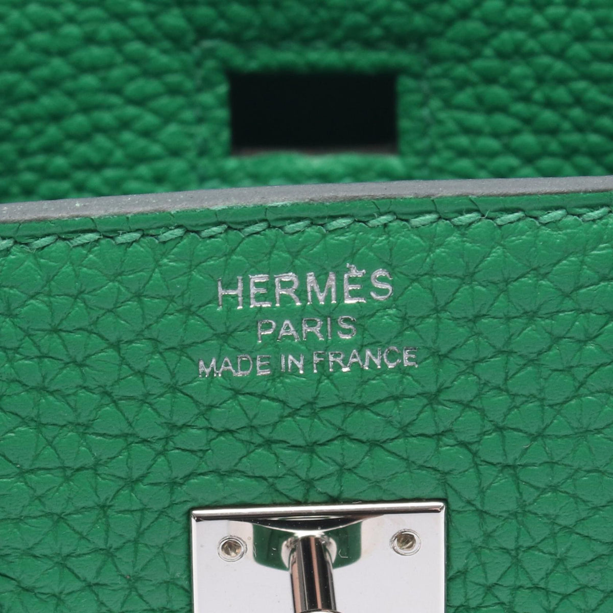 HERMES Birkin 25 Handbag Green Togo leather leather 2101219684741