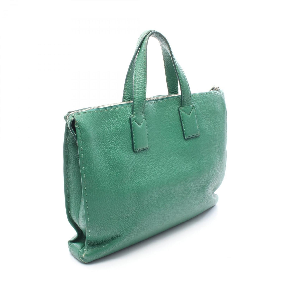 FENDI Selleria Business bag Green leather 7VA375 2101219679884